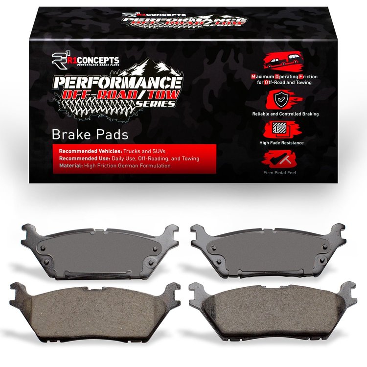 Performance Off-Road/Tow Brake Pads, 2015-2021 Ford/Lincoln/Mercury/Mazda, Position: Rear