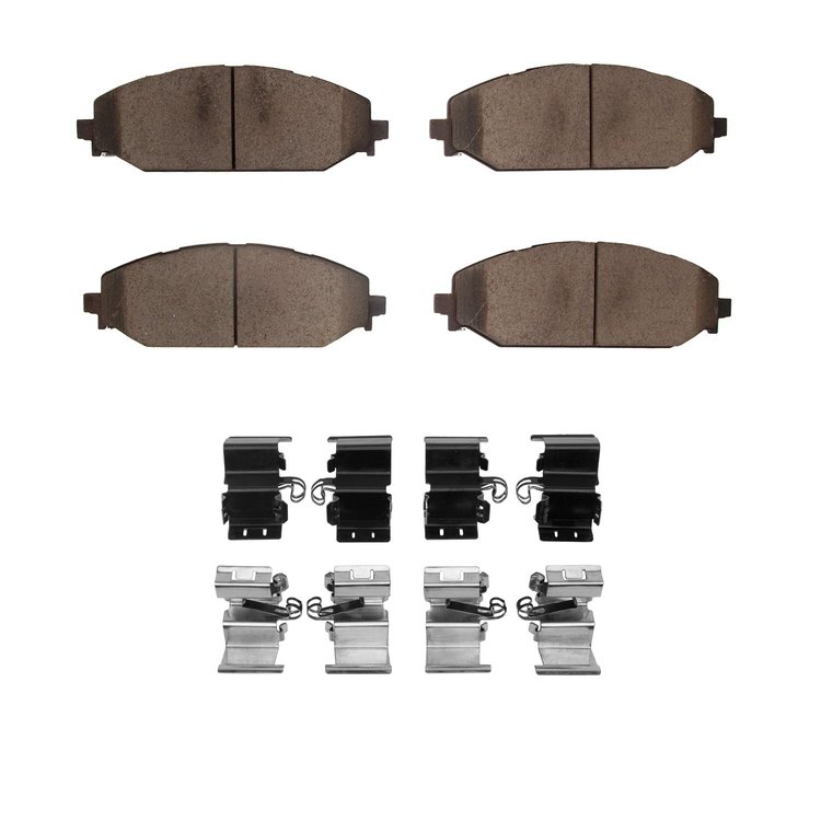 Performance Off-Road/Tow Brake Pads & Hardware Kit, Fits Select Mopar, Position: Front