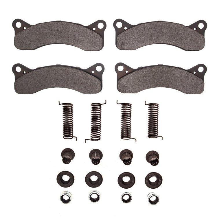 Optimum OE Brake Pads & Hardware Kit, 1968-1971 Ford/Lincoln/Mercury/Mazda, Position: Front