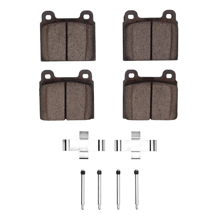 Optimum OE Brake Pads & Hardware Kit, 1972-1972 Audi/Porsche/Volkswagen, Position: Front