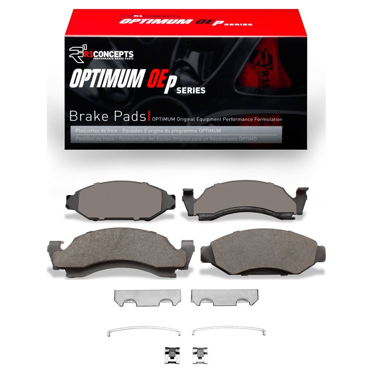 Optimum OE Brake Pads & Hardware Kit, 1972-1980 Fits Multiple Makes/Models, Position: Front