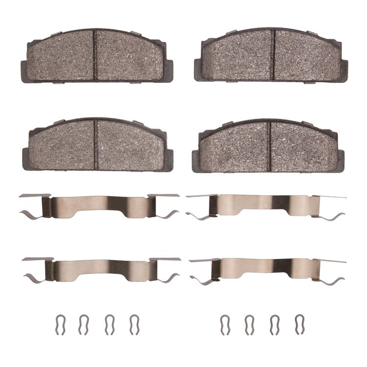 Optimum OE Brake Pads & Hardware Kit, 1969-1973 Mopar, Position: Front