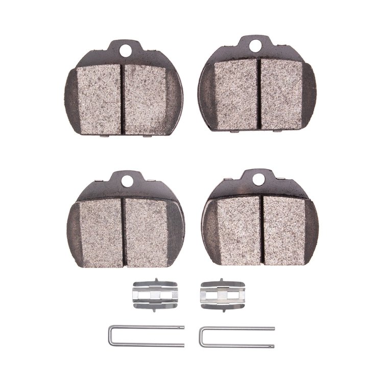 Optimum OE Brake Pads & Hardware Kit, 1973-1974 Audi/Porsche/Volkswagen, Position: Front