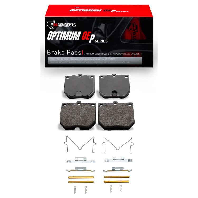 Optimum OE Brake Pads & Hardware Kit, 1969-1983 Fits Multiple Makes/Models, Position: Front
