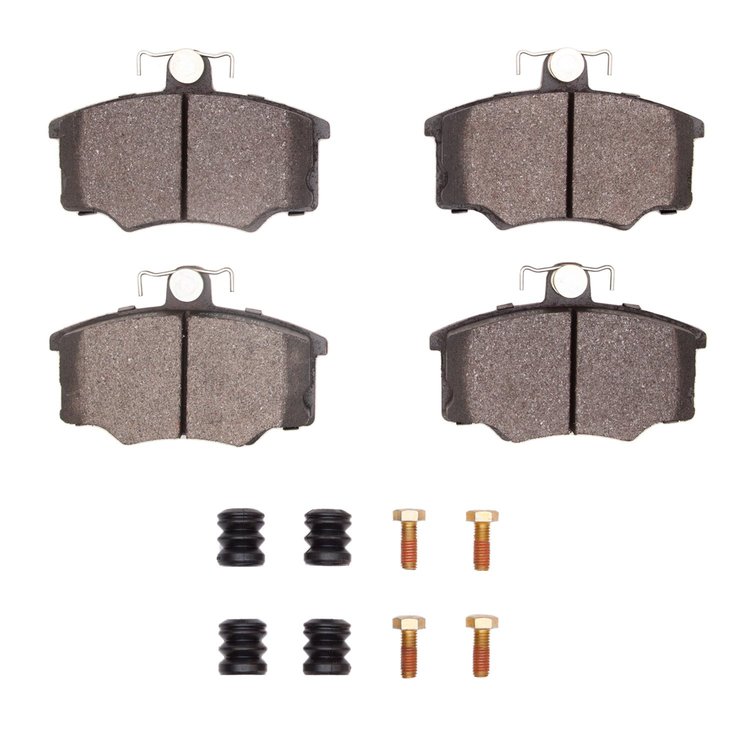 Optimum OE Brake Pads & Hardware Kit, 1977-1987 Audi/Porsche/Volkswagen, Position: Front