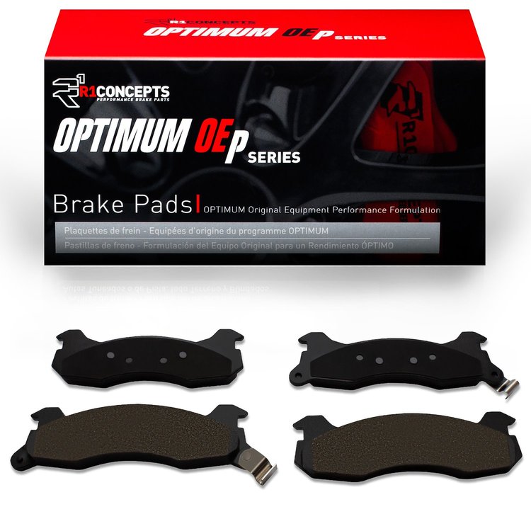 Optimum OE Brake Pads, 1982-1990 Ford/Lincoln/Mercury/Mazda, Position: Rear