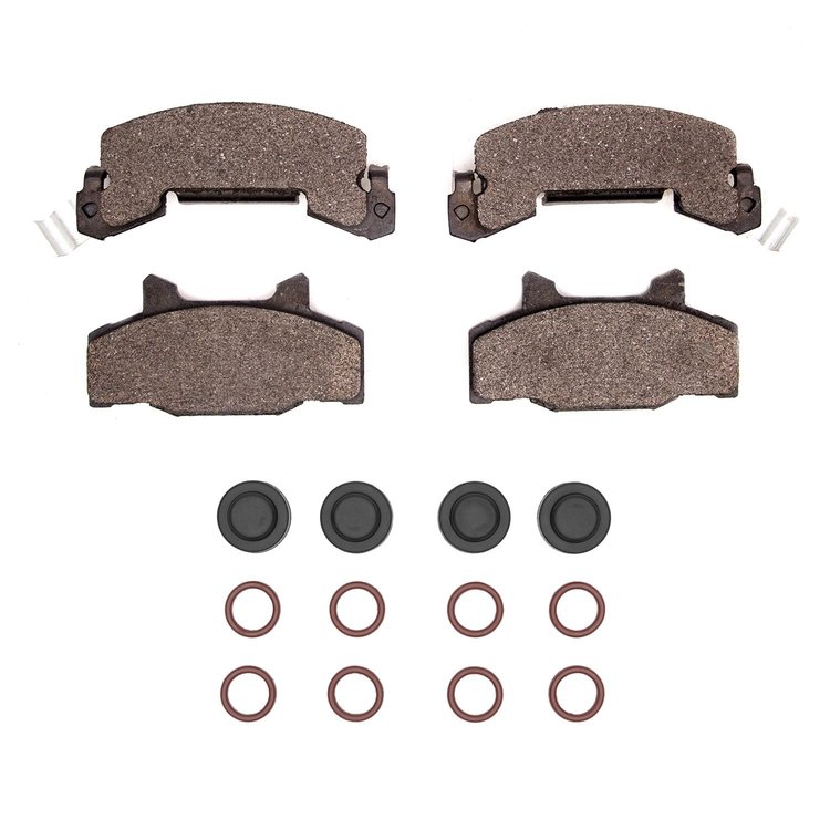 Optimum OE Brake Pads & Hardware Kit, 1983-1987 GM, Position: Front
