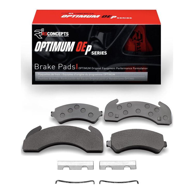 Optimum OE Brake Pads & Hardware Kit, 1979-2012 Fits Multiple Makes/Models, Position: Front & Rear