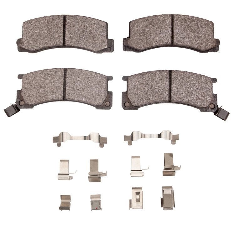 Optimum OE Brake Pads & Hardware Kit, 1982-1985 Lexus/Toyota/Scion, Position: Rear