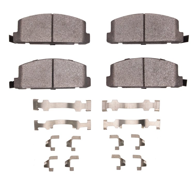Optimum OE Brake Pads & Hardware Kit, 1984-1987 GM, Position: Front