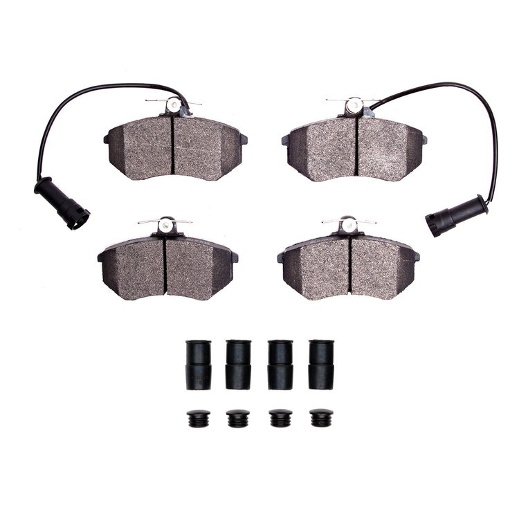 Optimum OE Brake Pads & Hardware Kit, 1983-1991 Audi/Porsche/Volkswagen, Position: Front