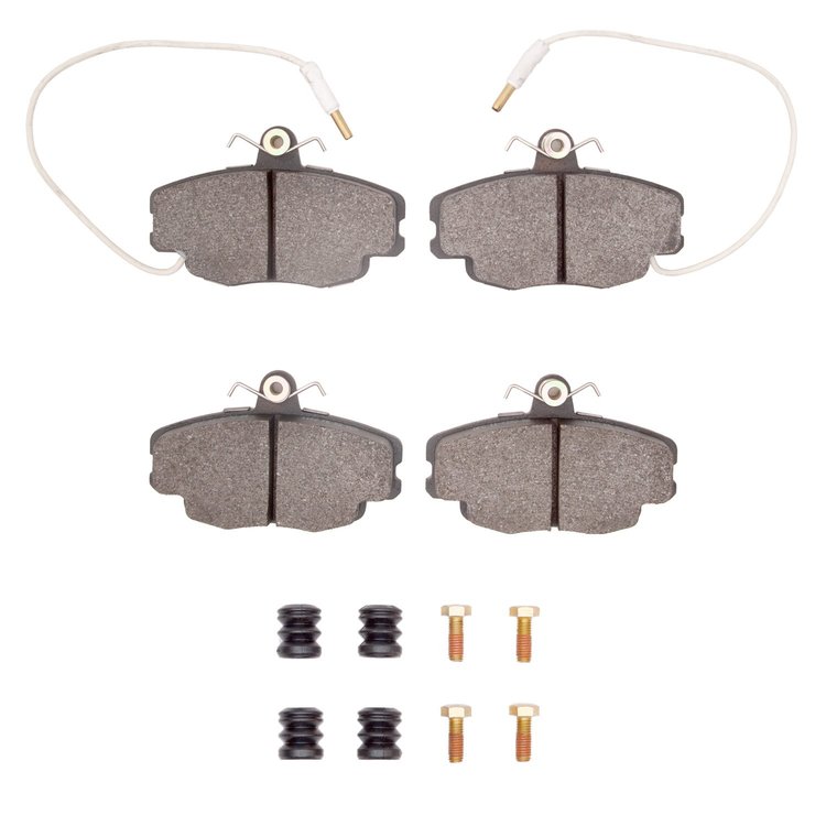 Optimum OE Brake Pads & Hardware Kit, 1981-1985 Renault, Position: Front
