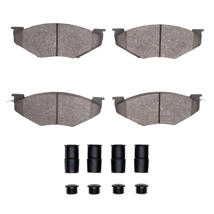 Optimum OE Brake Pads & Hardware Kit, 1987-1988 Mopar, Position: Front