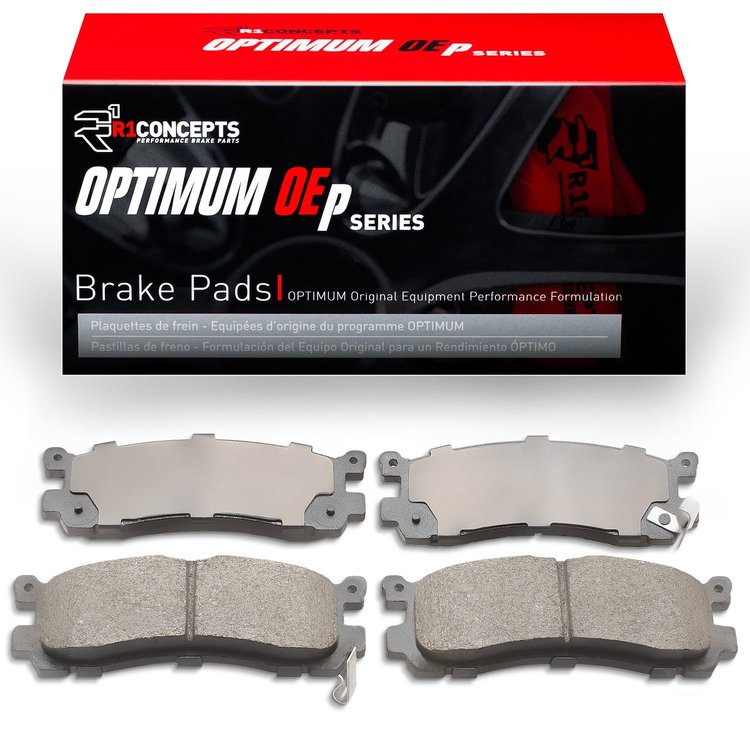 Optimum OE Brake Pads, 1988-1991 Ford/Lincoln/Mercury/Mazda, Position: Rear