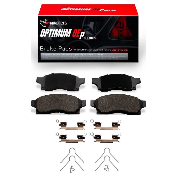 Optimum OE Brake Pads & Hardware Kit, 1991-1991 Lexus/Toyota/Scion, Position: Front
