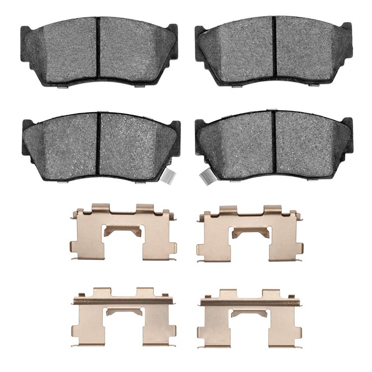 Optimum OE Brake Pads & Hardware Kit, 1991-2017 Infiniti/Nissan, Position: Front