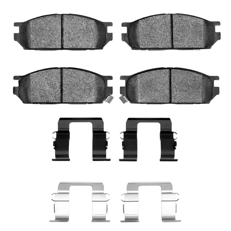 Optimum OE Brake Pads & Hardware Kit, 1991-1992 Fits Multiple Makes/Models, Position: Front