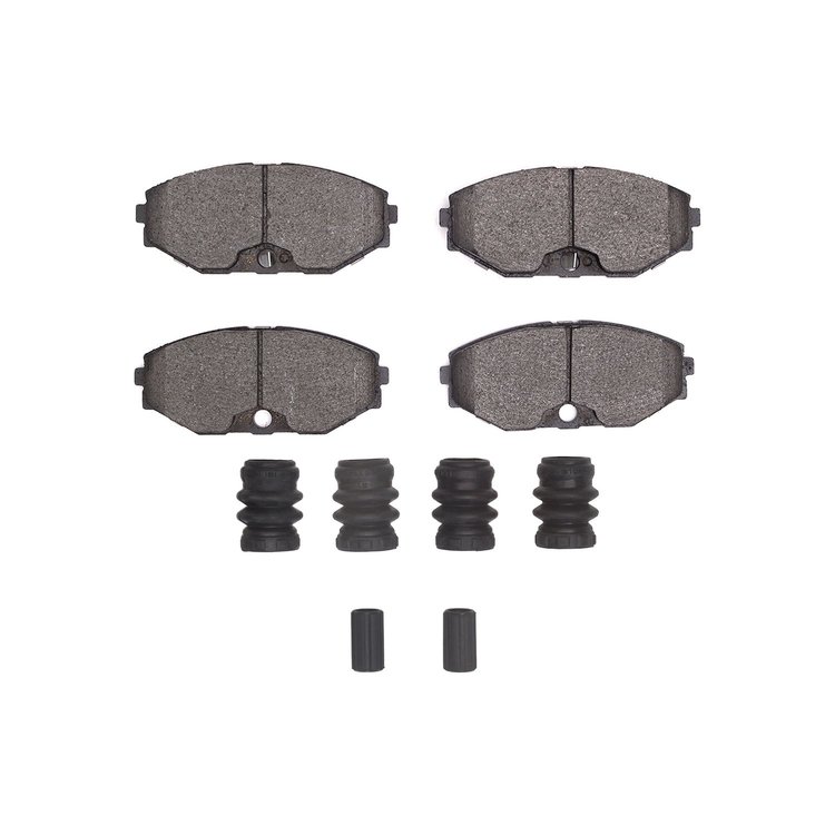 Optimum OE Brake Pads & Hardware Kit, 1993-1997 Infiniti/Nissan, Position: Front