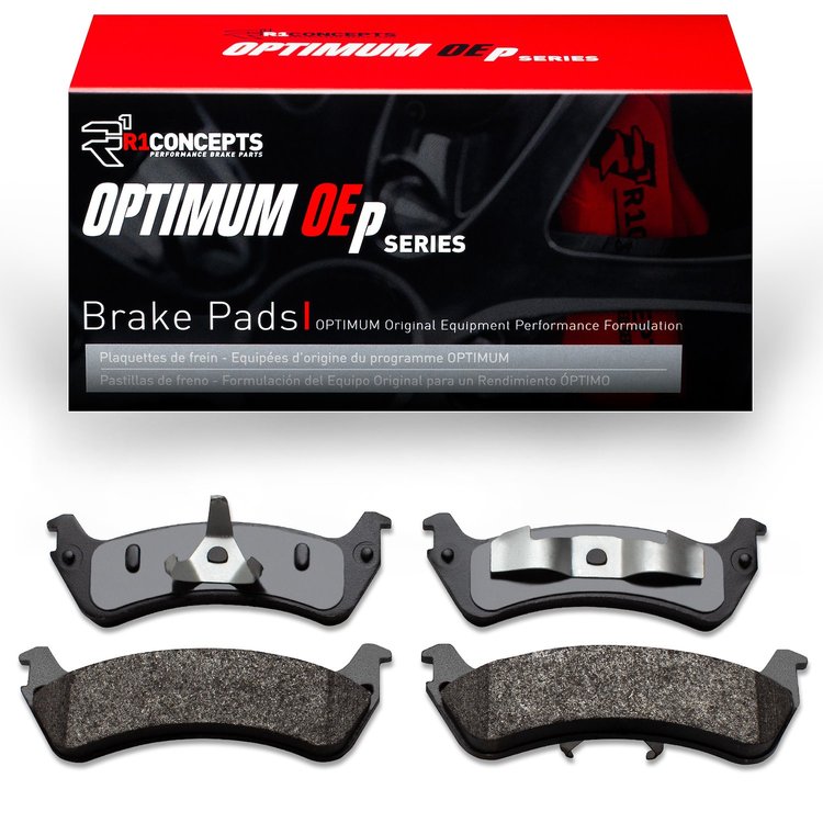 Optimum OE Brake Pads, 1995-2002 Ford/Lincoln/Mercury/Mazda, Position: Rear