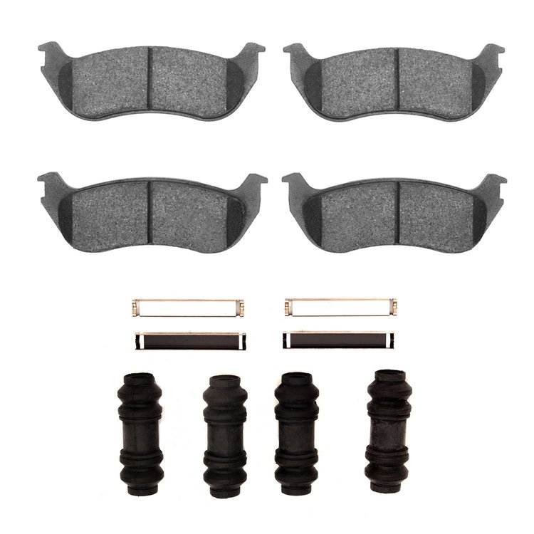 Optimum OE Brake Pads & Hardware Kit, 2002-2005 Ford/Lincoln/Mercury/Mazda, Position: Rear