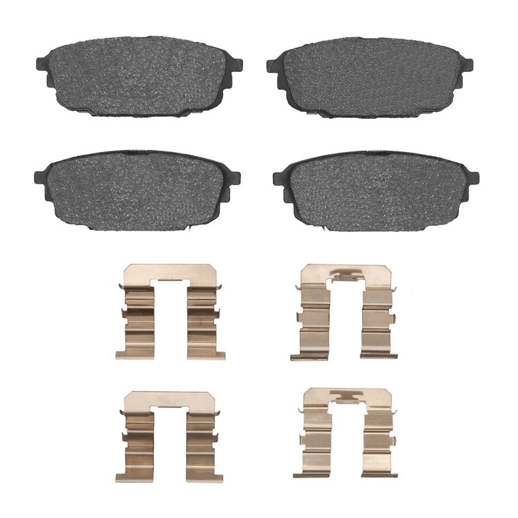 Optimum OE Brake Pads & Hardware Kit, 2001-2003 Ford/Lincoln/Mercury/Mazda, Position: Rear