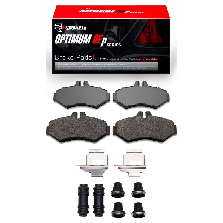 Optimum OE Brake Pads & Hardware Kit, 2002-2018 Fits Multiple Makes/Models, Position: Rear Right