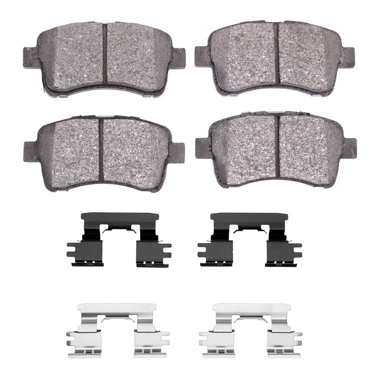 Optimum OE Brake Pads & Hardware Kit, 2002-2005 Suzuki, Position: Front