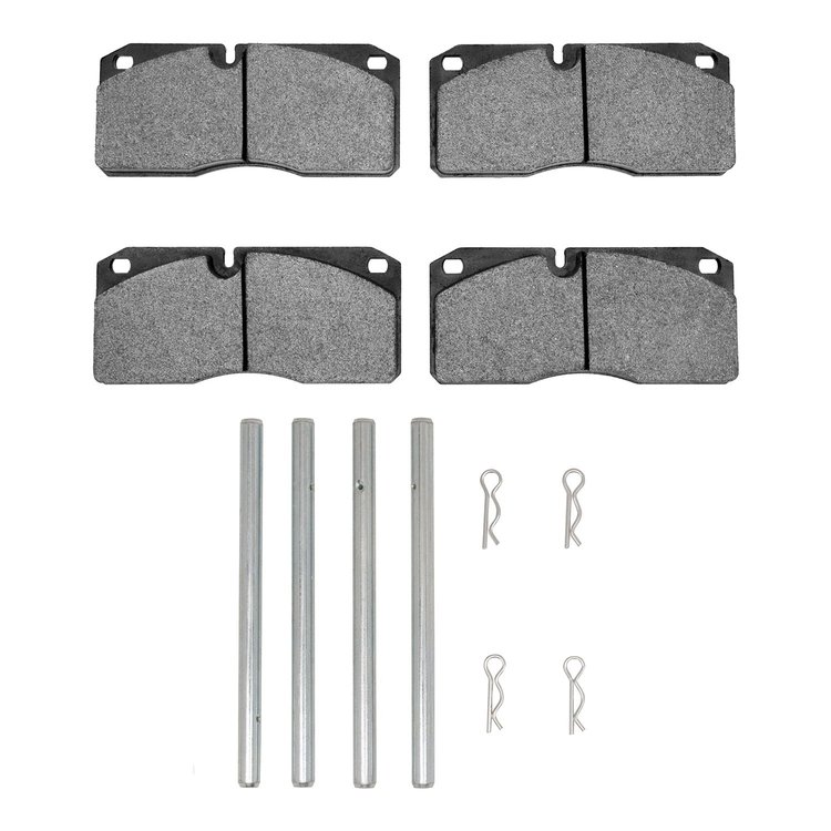Optimum OE Brake Pads & Hardware Kit, 1987-2012 Fits Multiple Makes/Models, Position: Front & Rear