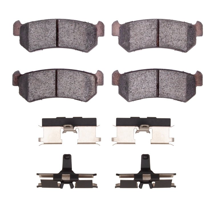 Optimum OE Brake Pads & Hardware Kit, 2004-2007 Fits Multiple Makes/Models, Position: Rear