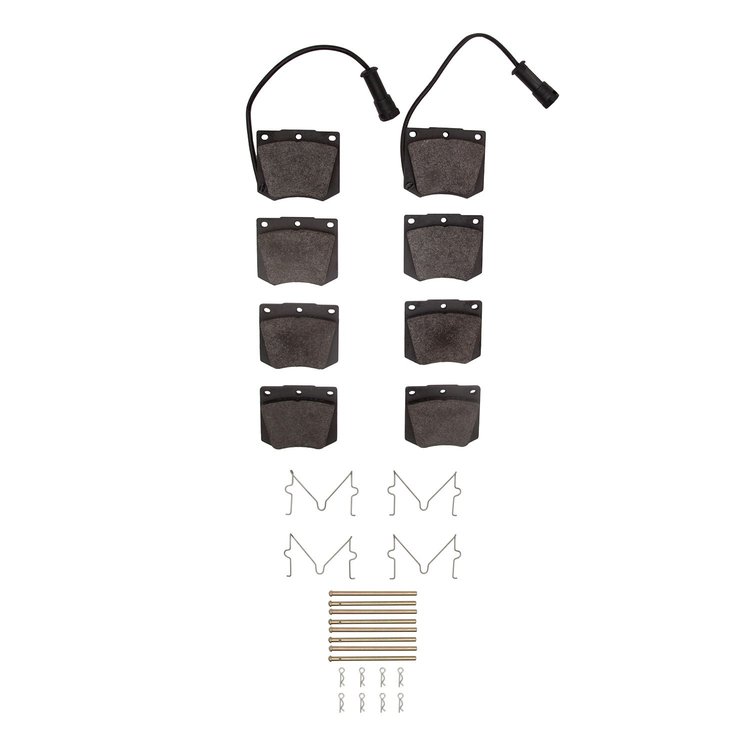 Optimum OE Brake Pads & Hardware Kit, 1989-2003 Fits Multiple Makes/Models, Position: Front
