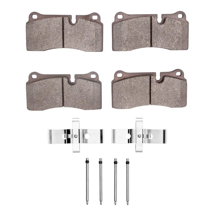 Optimum OE Brake Pads & Hardware Kit, 2008-2021 Audi/Porsche/Volkswagen, Position: Rear