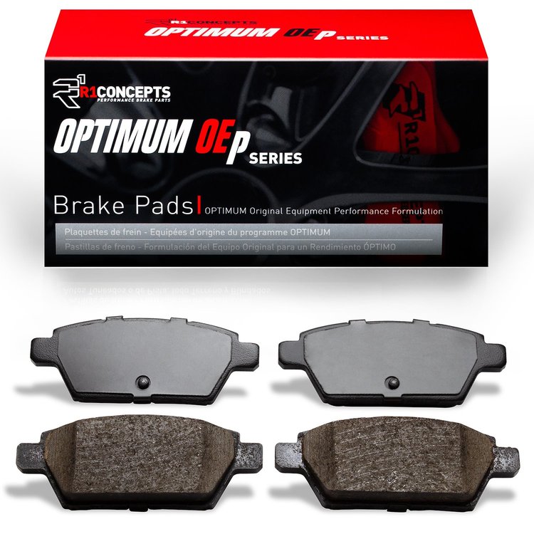 Optimum OE Brake Pads, 2006-2013 Ford/Lincoln/Mercury/Mazda, Position: Rear
