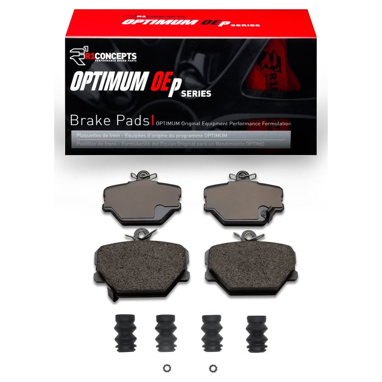 Optimum OE Brake Pads & Hardware Kit, 2005-2016 Smart, Position: Front