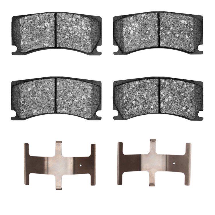 Optimum OE Brake Pads & Hardware Kit, 2008-2020 Fits Multiple Makes/Models, Position: Front & Rear