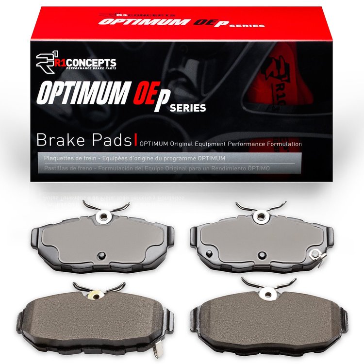Optimum OE Brake Pads, 2005-2014 Ford/Lincoln/Mercury/Mazda, Position: Rear