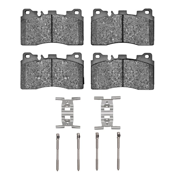 Optimum OE Brake Pads & Hardware Kit, 2010-2016 Mercedes-Benz, Position: Rear
