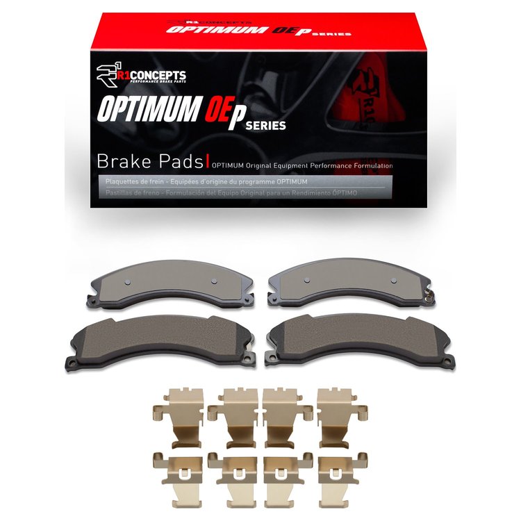 Optimum OE Brake Pads & Hardware Kit, Fits Select Infiniti/Nissan, Position: Rear Right