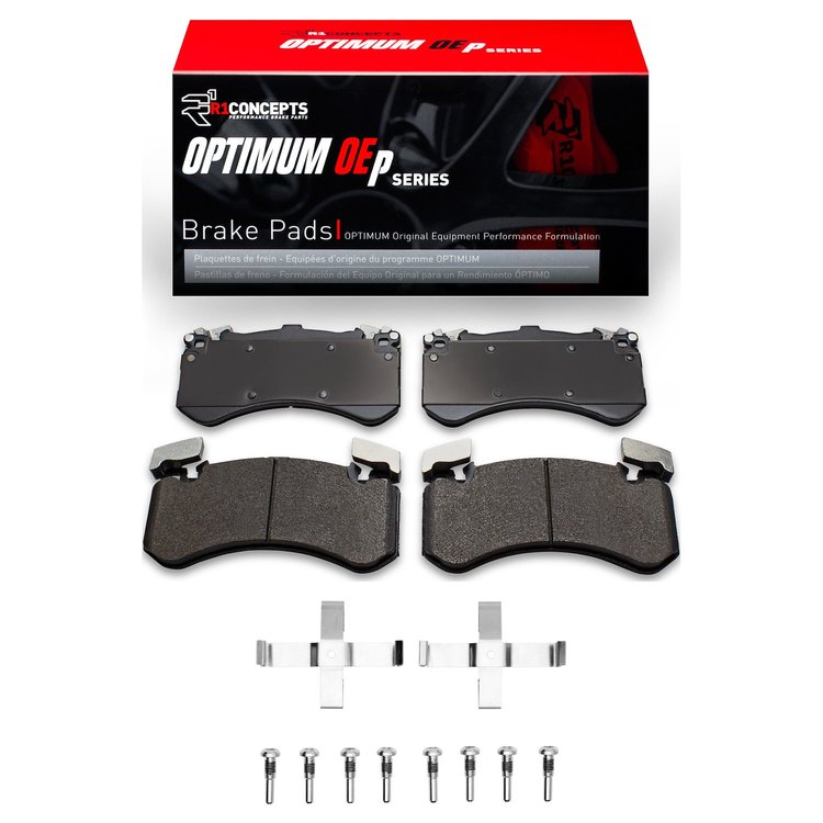 Optimum OE Brake Pads & Hardware Kit, 2011-2019 Audi/Porsche/Volkswagen, Position: Front