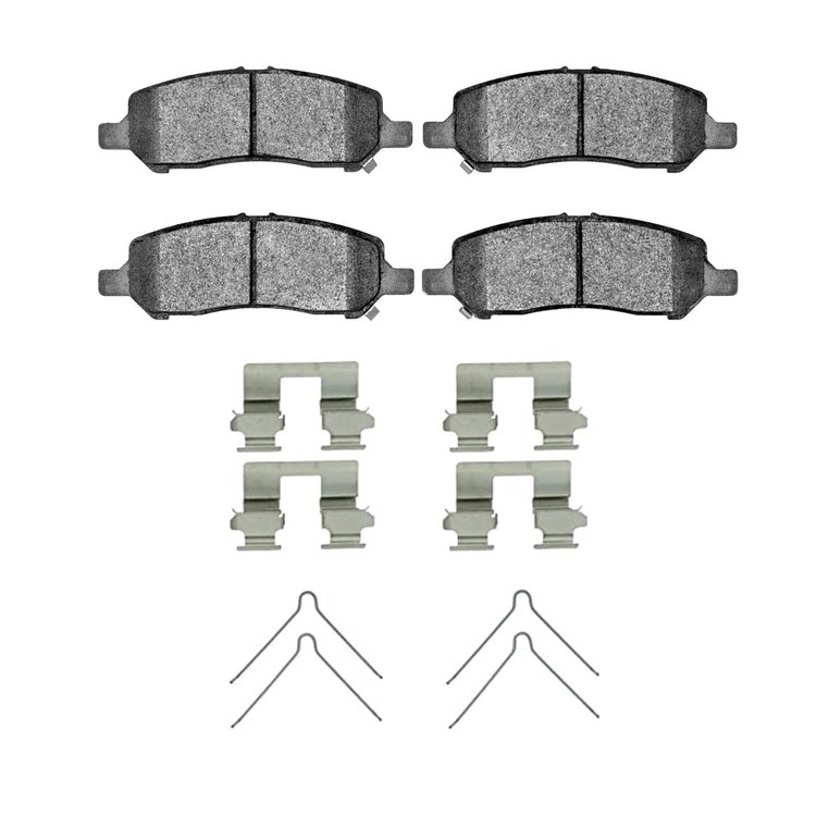 Optimum OE Brake Pads & Hardware Kit, 2013-2016 Mopar, Position: Rear