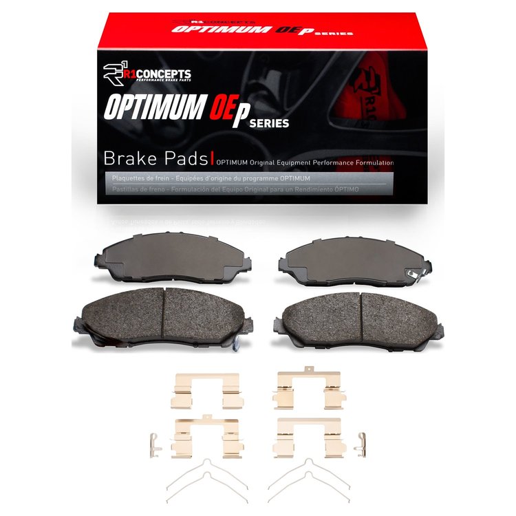 Optimum OE Brake Pads & Hardware Kit, Fits Select Acura/Honda, Position: Front