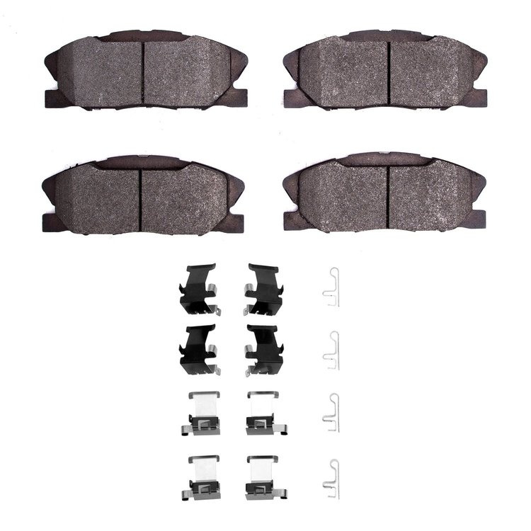 Optimum OE Brake Pads & Hardware Kit, Fits Select Mopar, Position: Front