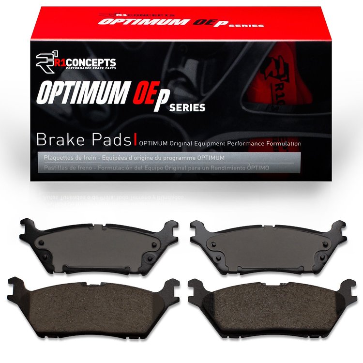 Optimum OE Brake Pads, 2015-2021 Ford/Lincoln/Mercury/Mazda, Position: Rear