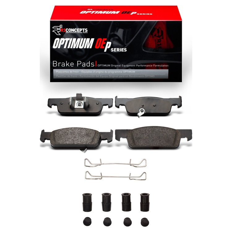 Optimum OE Brake Pads & Hardware Kit, 2016-2019 Smart, Position: Front