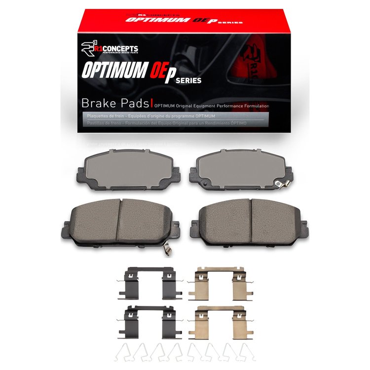 Optimum OE Brake Pads & Hardware Kit, Fits Select Acura/Honda, Position: Front