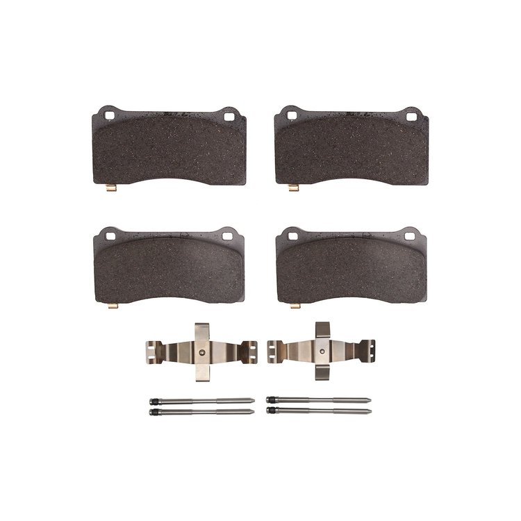 Optimum OE Brake Pads & Hardware Kit, Fits Select Tesla, Position: Front