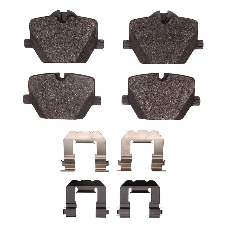 Optimum OE Brake Pads & Hardware Kit, Fits Select Fits Multiple Makes/Models, Position: Rear