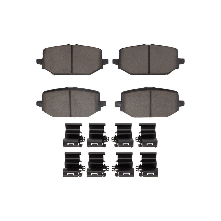 Optimum OE Brake Pads & Hardware Kit, Fits Select Acura/Honda, Position: Rear