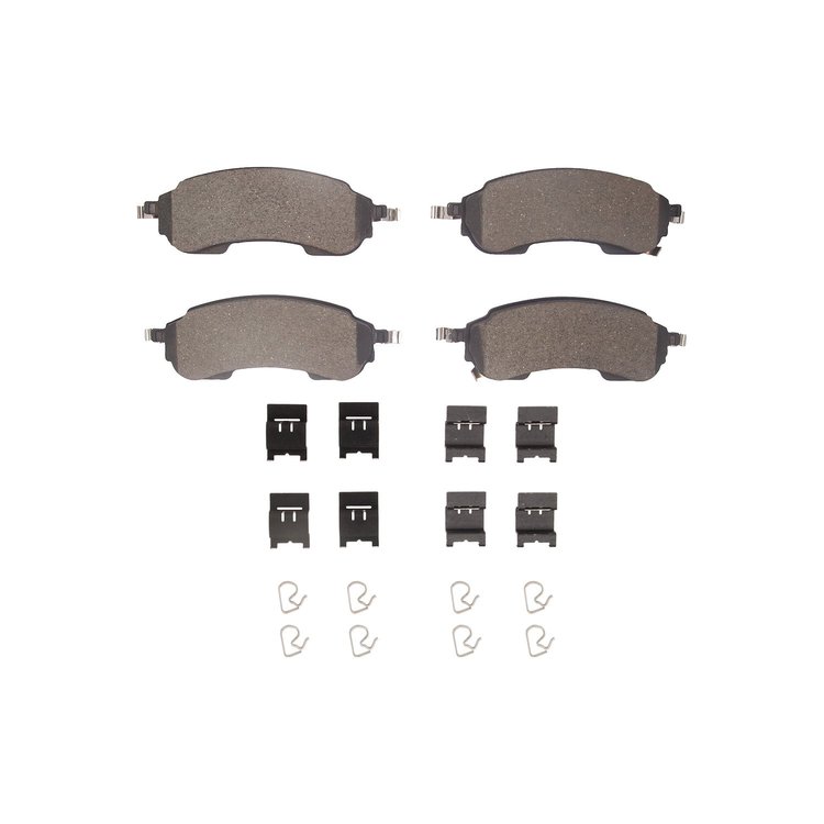 Optimum OE Brake Pads & Hardware Kit, Fits Select Ford/Lincoln/Mercury/Mazda, Position: Rear