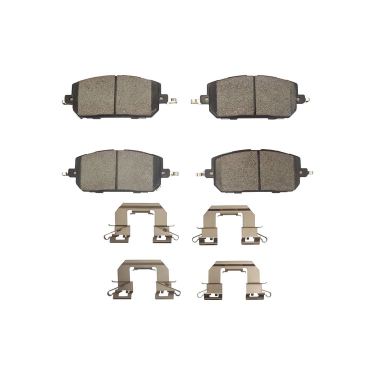 Optimum OE Brake Pads & Hardware Kit, Fits Select Ford/Lincoln/Mercury/Mazda, Position: Front