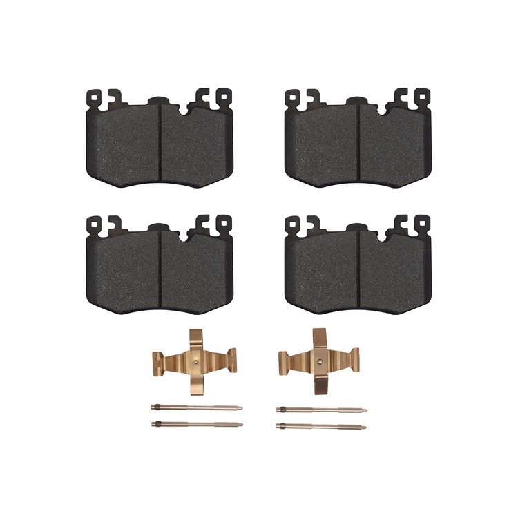 Optimum OE Brake Pads & Hardware Kit, Fits Select Polestar, Position: Front